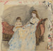 La Sœur de l'Artiste, Edma avec sa Fille Jeanne - Berthe Morisot — vista dell’opera