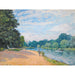 Riproduzione del dipinto La Tamise avec Hampton Church - Alfred Sisley