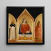 La Vergine Maria con i santi Tommaso d'Aquino e Paolo - Bernardo Daddi — quadro incorniciato alla parete