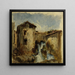 La cascata - Félix Ziem — quadro incorniciato alla parete