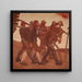 La danza macabra dell'anno nuovo - Albin Egger Lienz — quadro incorniciato alla parete