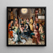 La discesa dello Spirito Santo - Il Maestro del 1518 — quadro incorniciato alla parete