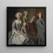 La famiglia dell'artista che suona insieme - Balthasar Denner — presentazione a parete dell’opera