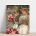 Riproduzione del dipinto La fille aux pivoines - Childe Hassam