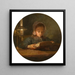 La fille de l'artiste lisant - Adolphe-Félix Cals — quadro incorniciato alla parete