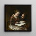 La leçon de dessin - Domenico Guidobono — quadro incorniciato alla parete