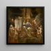 La legge umana basata sulla giustizia divina - Jacob Jordaens — quadro incorniciato alla parete