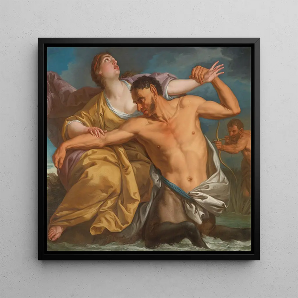 La mise à mort de Nessus par Hercule - École italienne