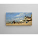 La spiaggia di Trouville (1863) – Eugène Boudin — quadro incorniciato alla parete
