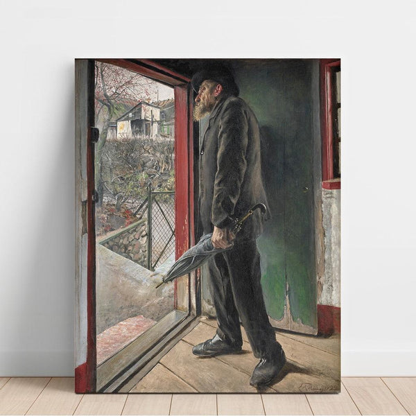 Riproduzione del dipinto La pioggia si è fermata? - Laurits Andersen Ring