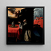La preghiera di San Bonaventura sulla selezione del nuovo papa - Francisco de Zurbarán — quadro incorniciato alla parete