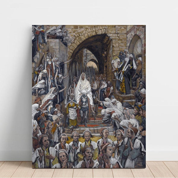 Riproduzione del dipinto La processione per le strade di Gerusalemme - James Tissot