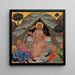 La risurrezione - Taddeo di Bartolo — quadro incorniciato alla parete