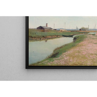 La rivière et le port de Frederiksværk - Laurits Andersen Ring | Reproduction Tableau Décoration murale affiche copie