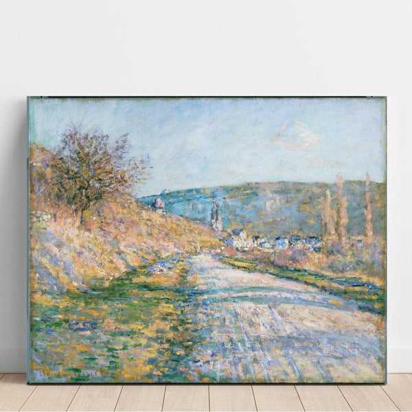 Riproduzione del dipinto La route de Vétheuil - Claude Monet