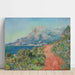 Riproduzione del dipinto La strada rossa vicino a Menton - Claude Monet
