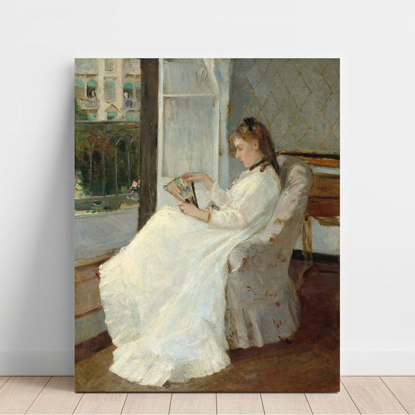 Riproduzione del dipinto La sorella dell'artista alla finestra - Berthe Morisot