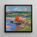 La voile rouge - Henry Moret — quadro incorniciato alla parete