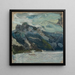Lago Traun con donna greca addormentata - Richard Gerstl — quadro incorniciato alla parete