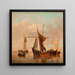 Lago tranquillo - Willem van de Velde il Giovane — quadro incorniciato alla parete