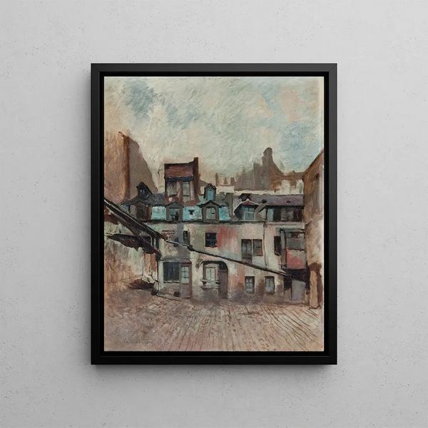 Ladislas Loery - La cour de lauberge du ChevalBlanc.webp