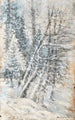 Une forêt hivernale - Ladislav Mednyánszky — vista dell’opera