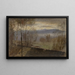 Paesaggio di Fine Serata con un Fiume - Ladislav Mednyánszky — quadro incorniciato alla parete