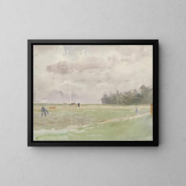 Champ sous les nuages - Ladislav Mednyánszky — quadro incorniciato alla parete