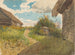 Paesaggio tra fienili - Ladislav Mednyánszky — vista dell’opera