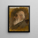Profilo del padre del pittore con occhiali da lettura - Ladislav Mednyánszky — quadro incorniciato alla parete
