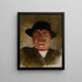 Paysan Spiš con cappello - Ladislav Mednyánszky — quadro incorniciato alla parete