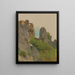 Vista delle rovine di Šov - Ladislav Mednyánszky — quadro incorniciato alla parete