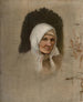 Donna del villaggio con foulard bianco - Ladislav Mednyánszky — vista dell’opera