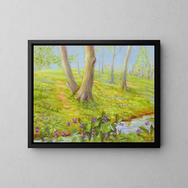 Viola blu - Lafayette F. Cargill — quadro incorniciato alla parete