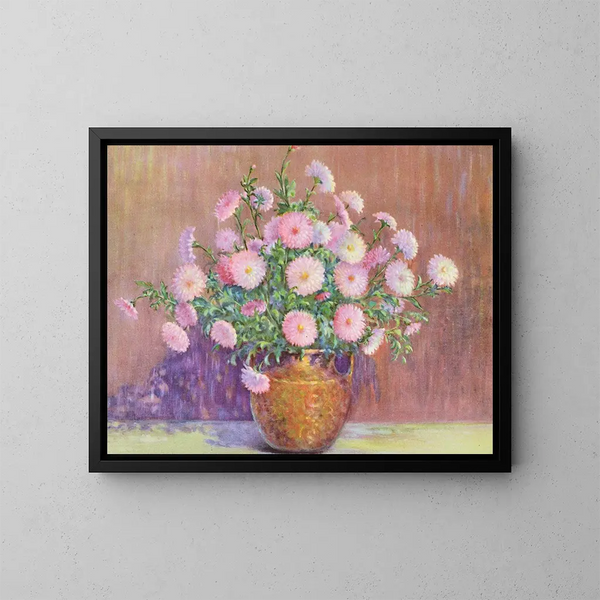 Crisantemo Pompon - Lafayette F. Cargill — quadro incorniciato alla parete