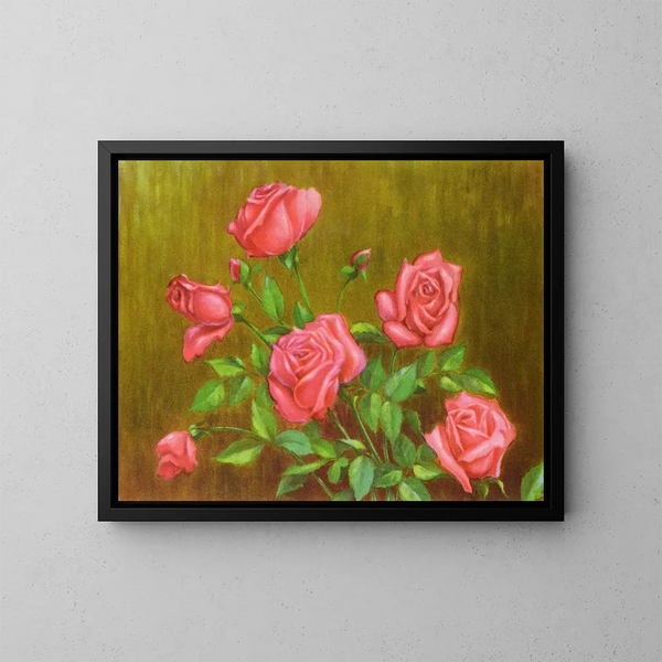 Rosa rosso - Lafayette F. Cargill — quadro incorniciato alla parete