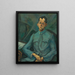 Ritratto di Tersánszky Józsi Jenő - Lajos Tihanyi — quadro incorniciato alla parete