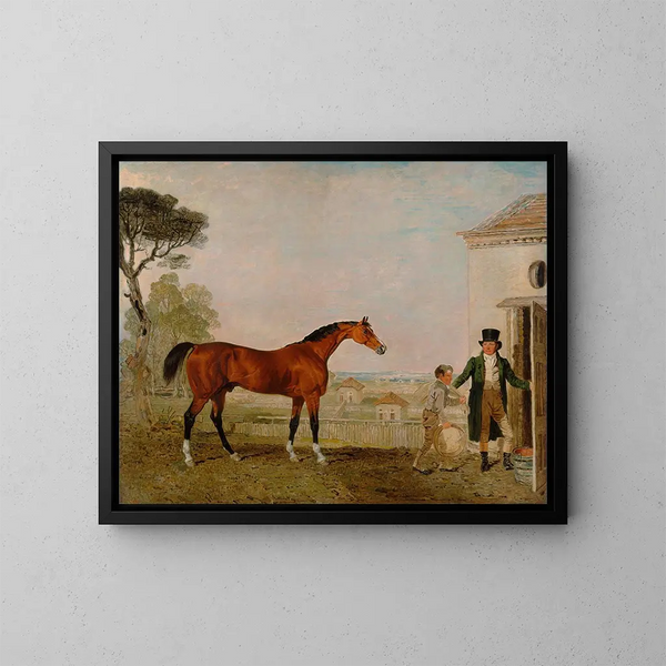 Sultan al maneggio del marchese d'Exeter, Burghley House - Lambert Marshall — quadro incorniciato alla parete