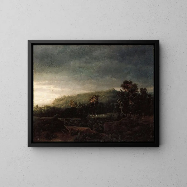 Una foresta - Lars Hertervig — quadro incorniciato alla parete