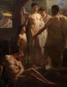Un Spartiate mostra ai suoi figli un hilote ubriaco - Laurent Jacquot Defrance — vista dell’opera