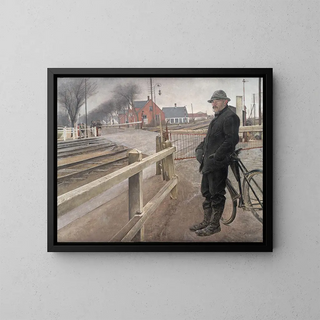 Laurits Andersen Ring - Waiting for the Train Level Crossing by Roskilde Highway.webp