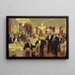 L'Uomo si alza dal tavolo - Laurits Tuxen — quadro incorniciato alla parete
