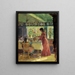 Versare il caffè del mattino - Laurits Tuxen — quadro incorniciato alla parete
