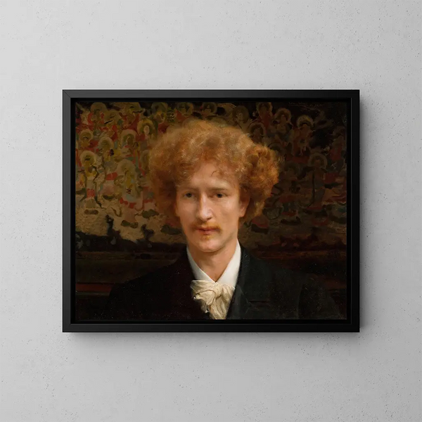 Ritratto di Ignacy Jan Paderewski 1860-1941 - Lawrence Alma-Tadema — quadro incorniciato alla parete