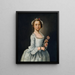 Ritratto di una dama - Lawrence Kilburn — quadro incorniciato alla parete