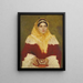 Ritratto di una donna ebrea con un libro di preghiere - Lazar Krestin — quadro incorniciato alla parete