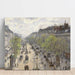 Riproduzione del dipinto Le Boulevard de Montmartre, Matinée de Printemps - Camille Pissarro