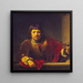 Il Bevitore - Ferdinand Bol — quadro incorniciato alla parete