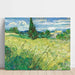 Riproduzione del dipinto Il campo di grano verde con cipressi - Vincent Van Gogh