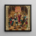Il Cristo tra i dottori - Scuola francese — quadro incorniciato alla parete